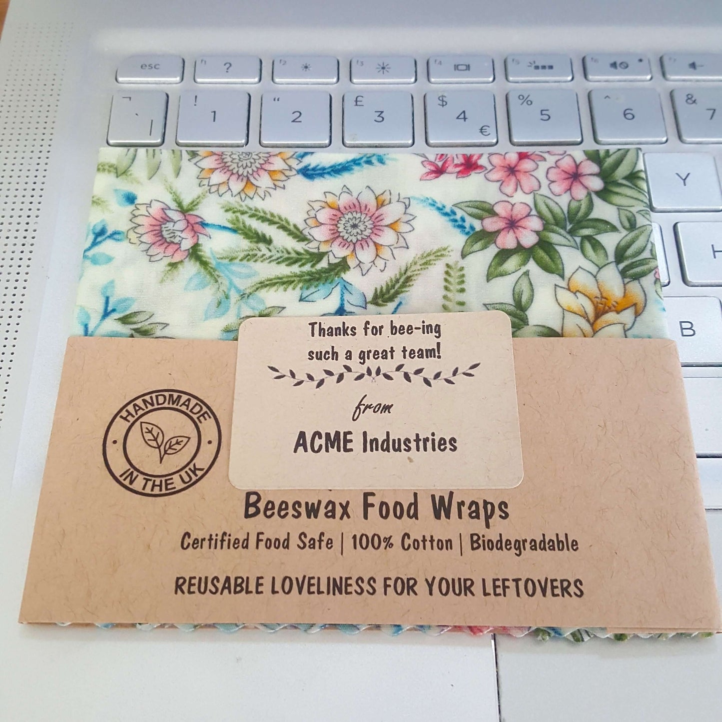 Reusable Beeswax Food Wraps 100% Hand Made in the UK by Honey Bee Good.