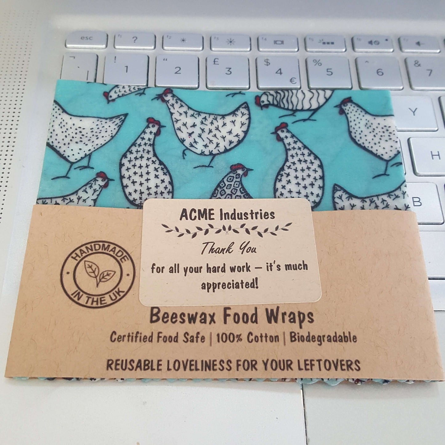 Reusable Beeswax Food Wraps 100% Hand Made in the UK by Honey Bee Good.
