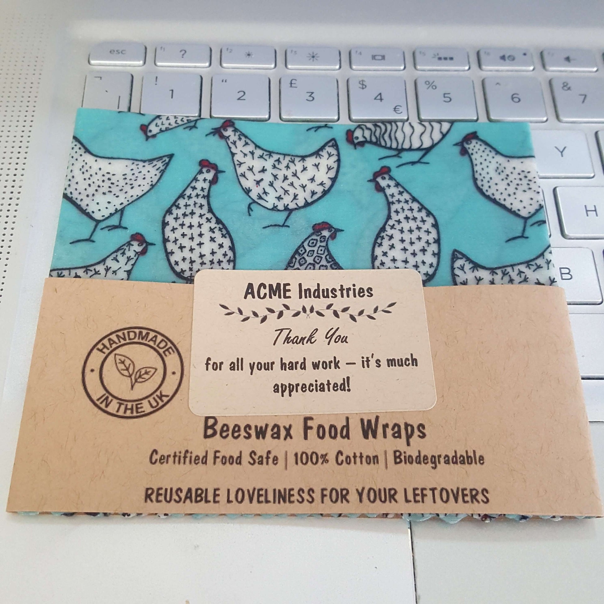 Reusable Beeswax Food Wraps 100% Hand Made in the UK by Honey Bee Good.