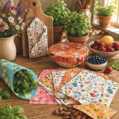 Set of 4 GREAT FOR CHEESES | 4x 25cm wraps