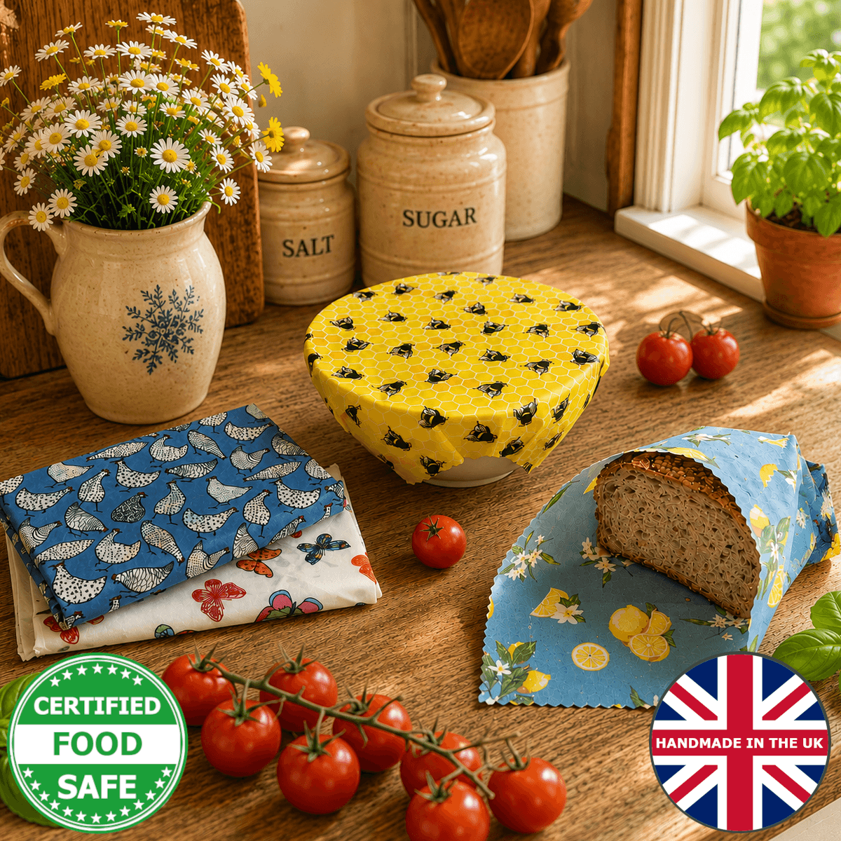 Beeswax Wrap from our Sustainability Award-winning UK Small Family Business. 3,600 5* Reviews. WHOLESALE, too.