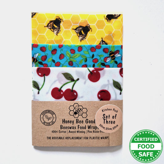 Earth Kind 3er Set L, M, S | Bienen &amp; Kirschen