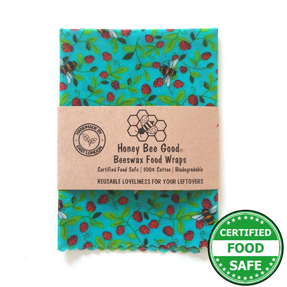 Reusable Beeswax Food Wraps 100% Hand Made in the UK by Honey Bee Good.